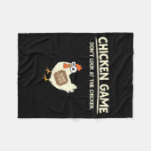 Grappig Kip Spelontwerp Ltd Uni Kip Spel_ Doe Fleece Deken (Voorkant (Horizontaal))