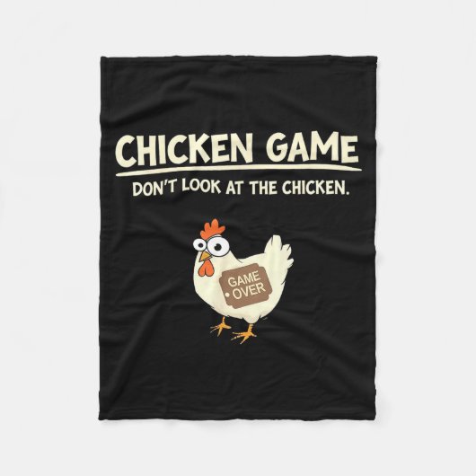 Grappig Kip Spelontwerp Ltd Uni Kip Spel_ Doe Fleece Deken (Voorkant)