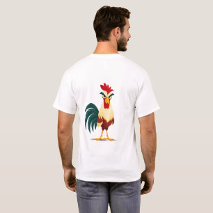 Grappig Kip T-Shirt met 'Sta Op en Klaag'