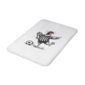 Grappig Kip Voetbal Vintage Gravure Shirt_1 Badmat (Gekanteld)