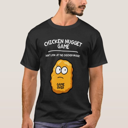 Grappig Kipnugget Spel T-shirt (Voorkant)