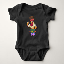 Grappig Kippen 'Rise and Fly'-T-shirt Romper