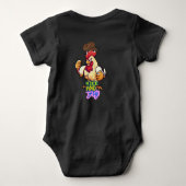 Grappig Kippen 'Rise and Fly'-T-shirt Romper (Achterkant)