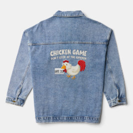 Grappig Kippen Spel Kijk Niet Denim Jas Jacket