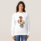 Grappig Kippen 'Sta op en Vlieg' T-Shirt (Voorkant volledig)