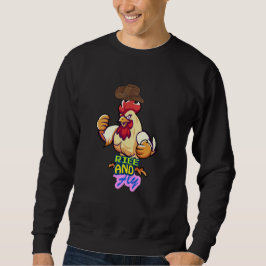Grappig Kippen 'Sta Op en Vlieg'-T-Shirt Trui