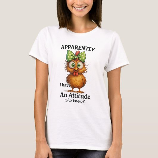 Grappig Kippen T-Shirt met Attitude – Blijkbaar He (Voorkant)