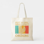 Grappig kippenart voor meisjes Mip Pou Tote Bag (Achterkant)