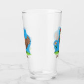 Grappig kippenbijtende witte cartoon glas (Rechts)