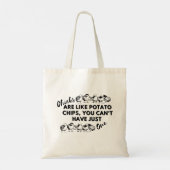 Grappig kippencitaat: Kuikens zijn als aardappelch Tote Bag (Achterkant)