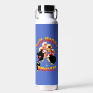 Grappig Kippenfeestje Kip Ontwerp Waterfles