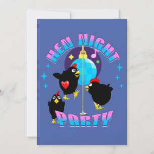 Grappig Kippenfeestje Kippen Ontwerp Kaart