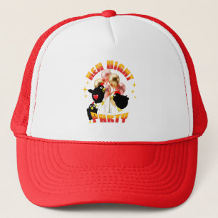 Grappig Kippenfeestje Kippen Ontwerp Trucker Pet