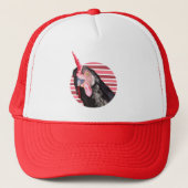 Grappig kippengezicht trucker pet (Voorkant)