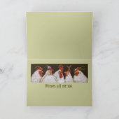 Grappig kippenverjaardagskaart van ons allemaal kaart (Binnen)