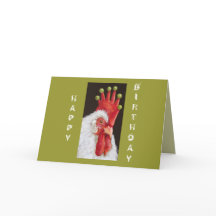 Grappig kippenverjaardagskaart van ons allemaal