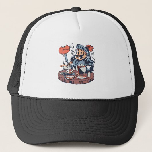 Grappig Kippenvoer Grappige Uitdrukking Trucker Pet (Voorkant)