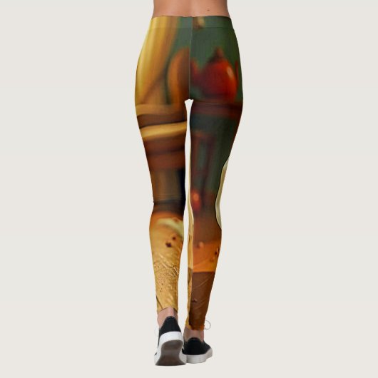 Grappig Kitten Spooky Friend Design Leggings (Achterkant)