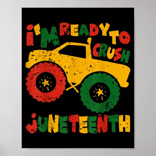 Grappig klaar om Juneteenth te verpletteren schatt Poster (Voorkant)