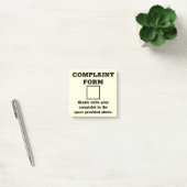 Grappig klachtenformulier post-it® notes (Kantoor)