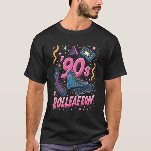 Grappig Klassiek Schattige Modern 90s esthetische T-shirt (Voorkant)