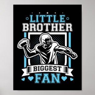 Grappig klein broeder grootst Football Poster