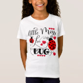 Grappig klein Miss Love Bug Schattigee Valentijnsd T-shirt (Voorkant)