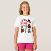 Grappig klein Miss Love Bug Schattigee Valentijnsd T-shirt (Voorkant volledig)