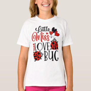 Grappig klein Miss Love Bug Schattigee Valentijnsd T-shirt