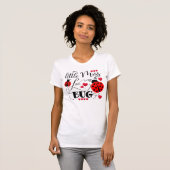 Grappig klein Miss Love Bug Schattigee Valentijnsd T-shirt (Voorkant volledig)