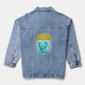 Grappig klein monster denim jacket (Achterkant)
