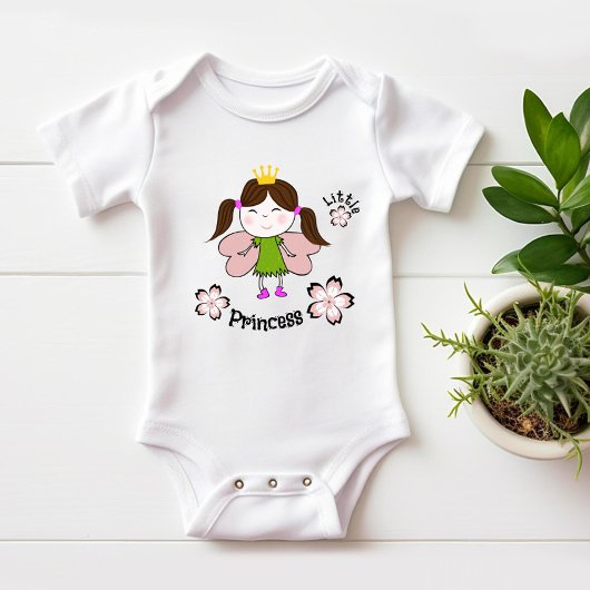 Grappig klein prinsesje romper