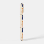 Grappig klein Stropdassen patroon iPhone 15 Case (Rechterkant)