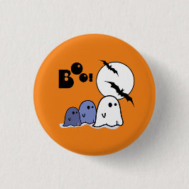 Grappig kleine geesten. Halloween Gift Ronde Button 3,2 Cm