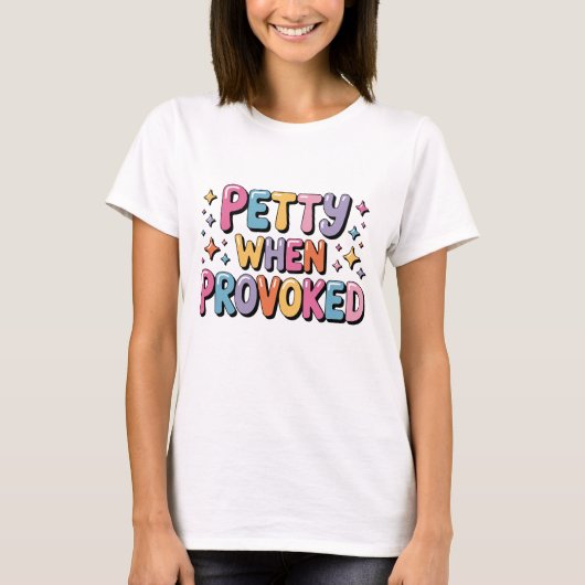 Grappig Kleinzielig Als Geprovoceerd Kleurrijk Gra T-shirt (Voorkant)