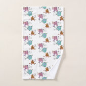 Grappig kleurige Geometrische Koeien keukenset Bad Handdoek (Handdoek)