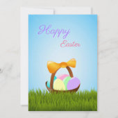 Grappig kleurige paaseieren Feestdagen Kaart (Voorkant)