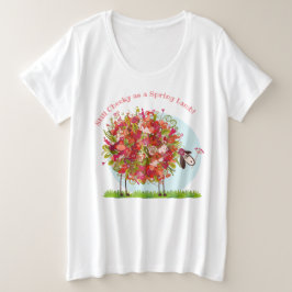 Grappig Kleurrijk Bloemen Boeket Lamb Grote Maat T-shirt