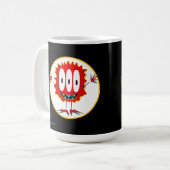 Grappig, kleurrijk, Cartoon Monster, Halloween Koffiemok (Voorkant links)