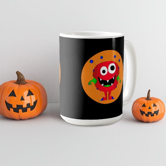 Grappig, kleurrijk, Cartoon Monster, Halloween Koffiemok