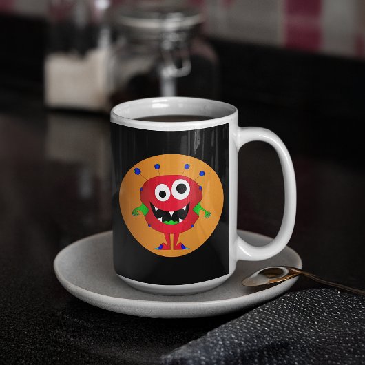 Grappig, kleurrijk, Cartoon Monster, Halloween Koffiemok