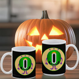 Grappig, kleurrijk, Cartoon Monster, Halloween Koffiemok