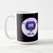 Grappig, kleurrijk, Cartoon Monster, Halloween Koffiemok (Links)