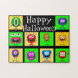 Grappig, kleurrijk, Cartoon monsters Legpuzzel