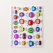Grappig, kleurrijk, Cartoon monsters Legpuzzel (Verticaal)