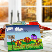 Grappig, kleurrijk, Cartoon vakantie Turkije Kaart