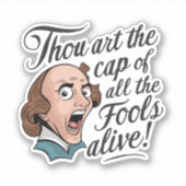 Grappig kleurrijk citaat belediging Humor Sass Sticker (Voorkant)