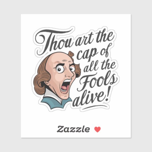 Grappig kleurrijk citaat belediging Humor Sass Sticker (Vel)