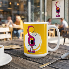 Grappig, Kleurrijk, Eigenzinnig, Cartoon Personage Koffiemok