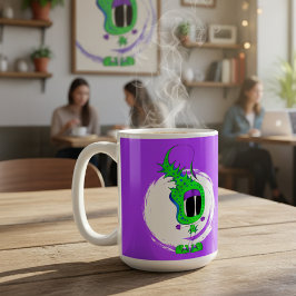 Grappig, Kleurrijk, Eigenzinnig, Cartoon Personage Koffiemok